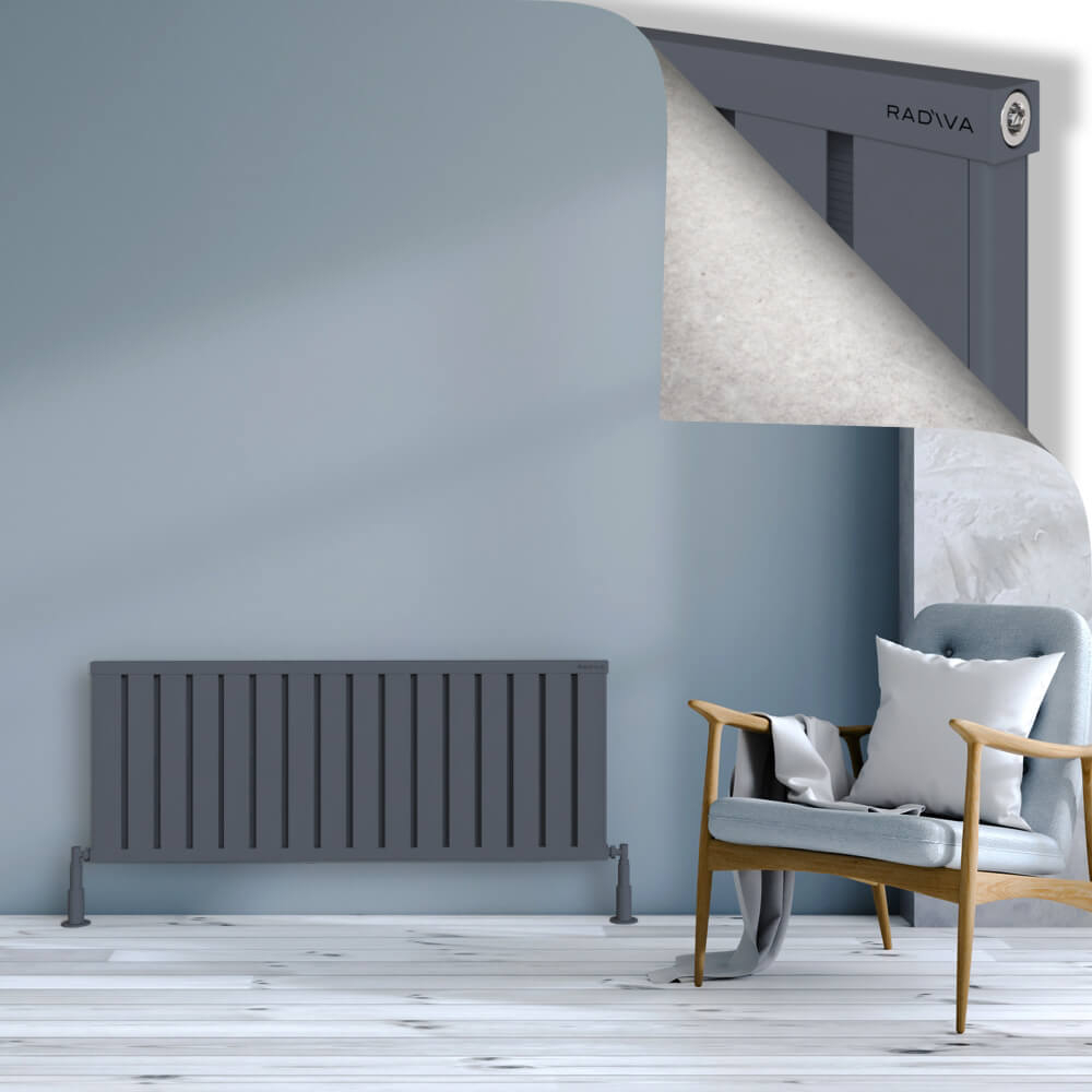 Obi Dekoratif Alüminyum Radyatör 500x1284 Antrasit - 1