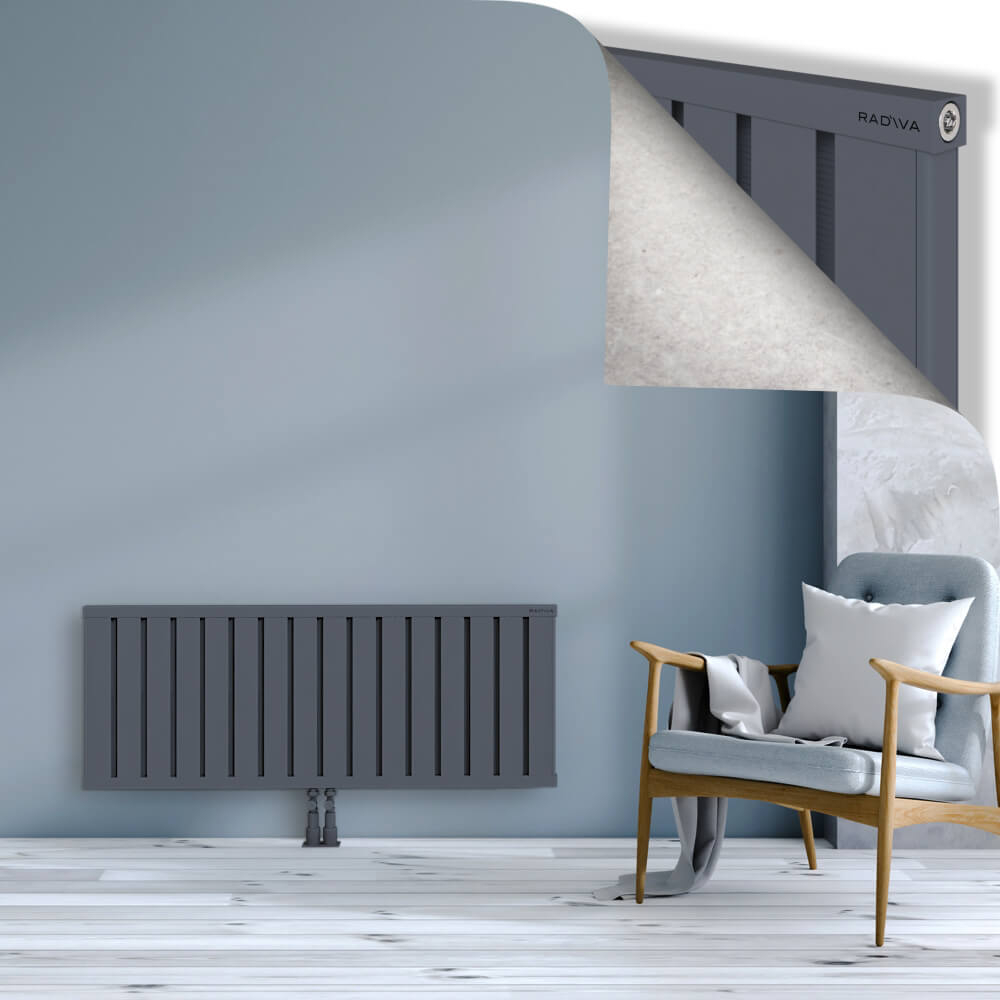 Obi Dekoratif Alüminyum Radyatör 500x1284 Antrasit - 2