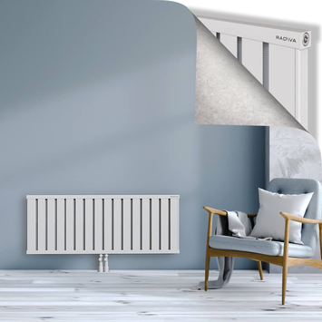 Obi Dekoratif Alüminyum Radyatör 500x1284 Beyaz Alt Orta 50mm