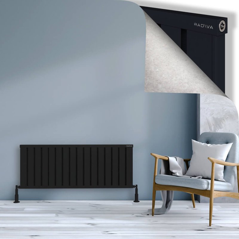 Obi Dekoratif Alüminyum Radyatör 500x1284 Siyah