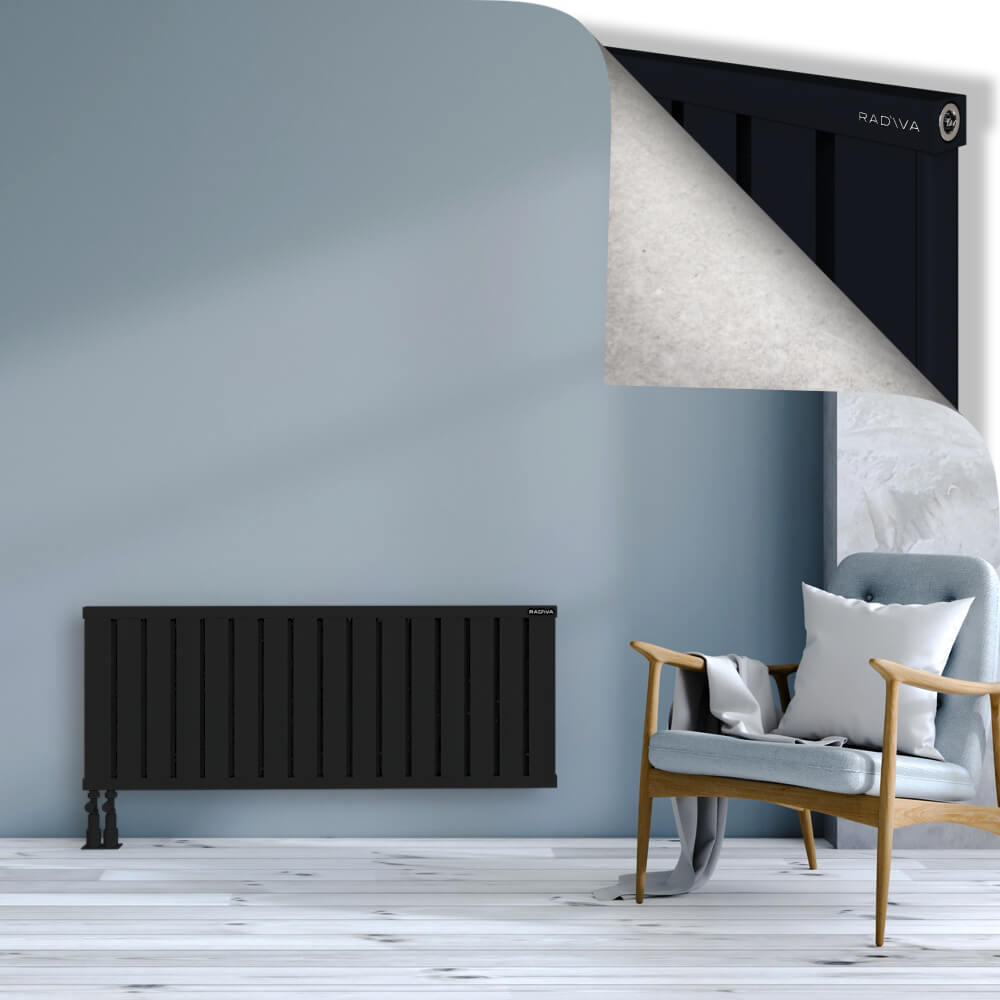 Obi Dekoratif Alüminyum Radyatör 500x1284 Siyah - 4