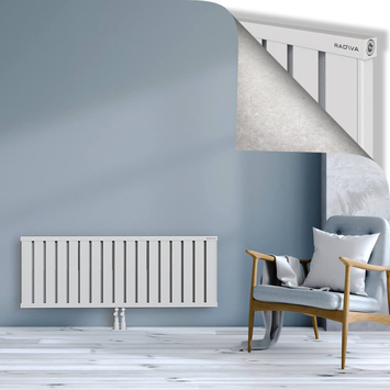 Obi Dekoratif Alüminyum Radyatör 500x1364 Beyaz Alt Orta 50mm