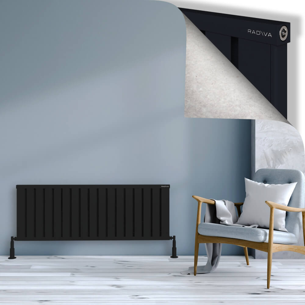 Obi Dekoratif Alüminyum Radyatör 500x1364 Siyah - 1