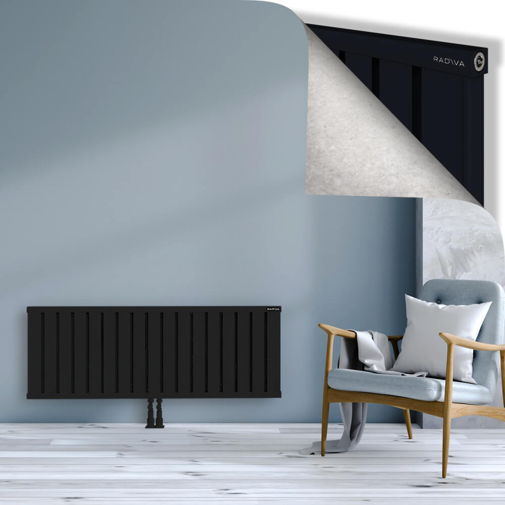 Obi Dekoratif Alüminyum Radyatör 500x1364 Siyah - 2