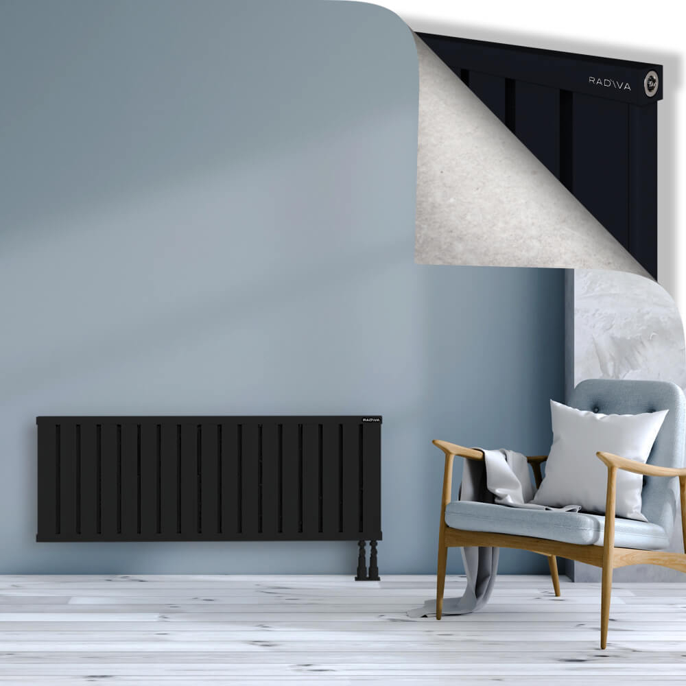 Obi Dekoratif Alüminyum Radyatör 500x1364 Siyah - 3
