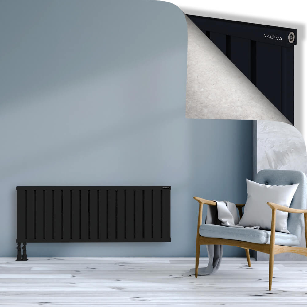Obi Dekoratif Alüminyum Radyatör 500x1364 Siyah - 4