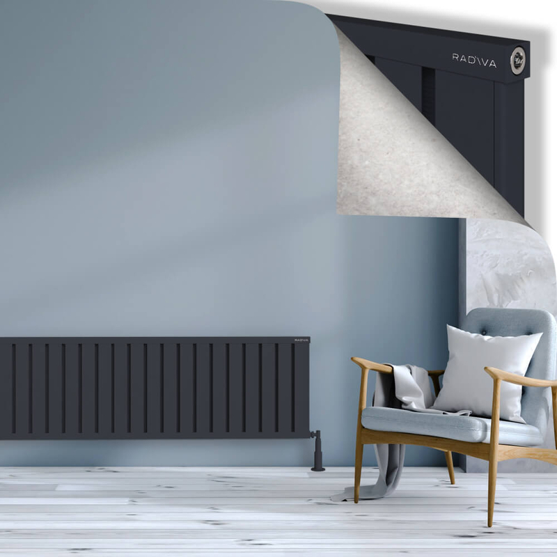 Obi Dekoratif Alüminyum Radyatör 500x1604 Koyu Antrasit