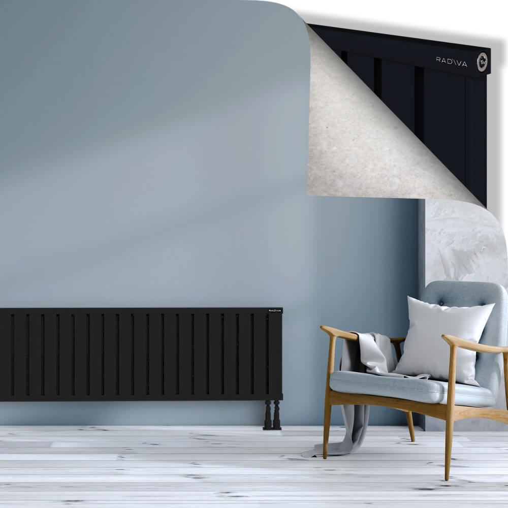 Obi Dekoratif Alüminyum Radyatör 500x1604 Siyah - 3