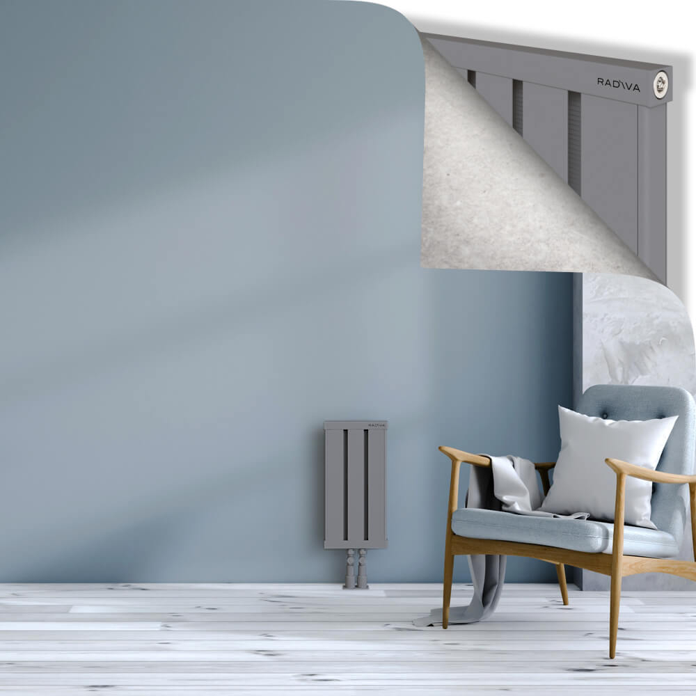 Obi Dekoratif Alüminyum Radyatör 500x244 Gri - 2