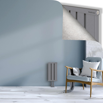 Obi Dekoratif Alüminyum Radyatör 500x244 Gri Alt Orta 50mm