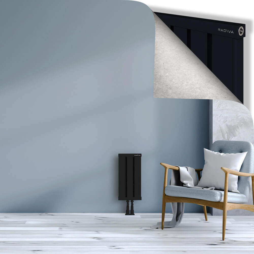 Obi Dekoratif Alüminyum Radyatör 500x244 Siyah - 2