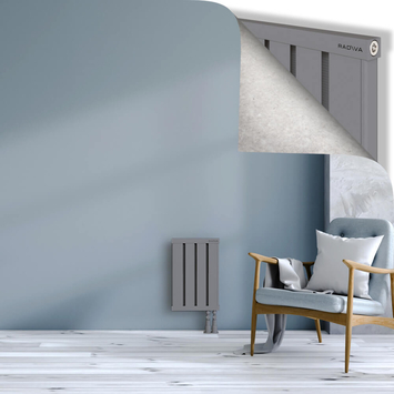 Obi Dekoratif Alüminyum Radyatör 500x324 Gri Alt Sağ 50mm