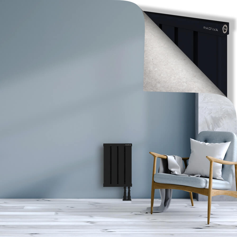 Obi Dekoratif Alüminyum Radyatör 500x324 Siyah - 3