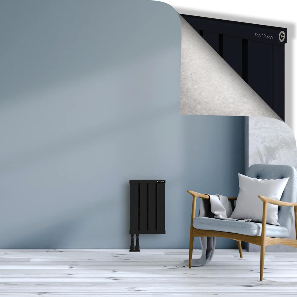 Obi Dekoratif Alüminyum Radyatör 500x324 Siyah - 4