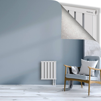 Obi Dekoratif Alüminyum Radyatör 500x404 Beyaz Alt Sağ 50mm