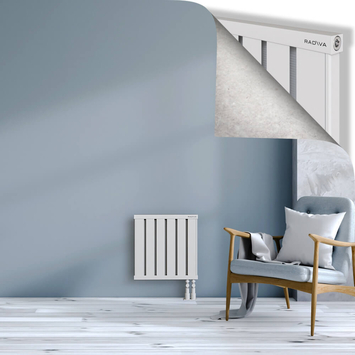 Obi Dekoratif Alüminyum Radyatör 500x484 Beyaz Alt Sağ 50mm