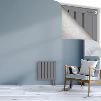 Obi Dekoratif Alüminyum Radyatör 500x484 Gri Alt Sağ 50mm