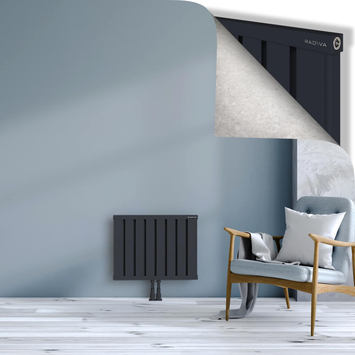 Obi Dekoratif Alüminyum Radyatör 500x644 Koyu Antrasit Alt Orta 50mm