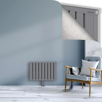 Obi Dekoratif Alüminyum Radyatör 500x724 Gri Alt Orta 50mm