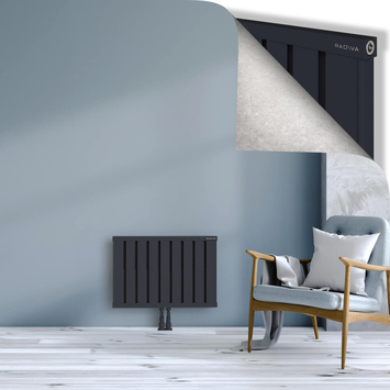 Obi Dekoratif Alüminyum Radyatör 500x724 Koyu Antrasit Alt Orta 50mm