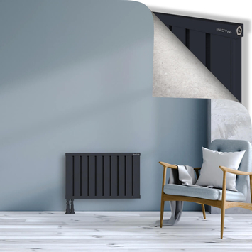 Obi Dekoratif Alüminyum Radyatör 500x804 Koyu Antrasit Alt Sol 50mm