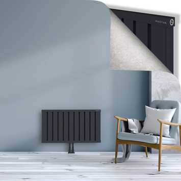 Obi Dekoratif Alüminyum Radyatör 500x884 Koyu Antrasit Alt Orta 50mm