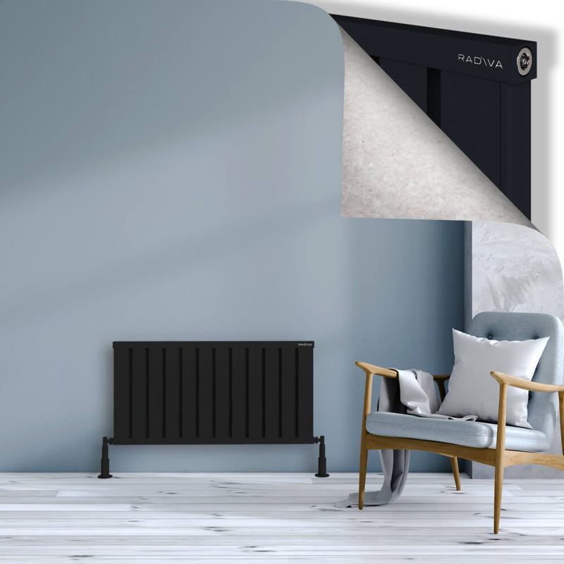 Obi Dekoratif Alüminyum Radyatör 500x964 Siyah