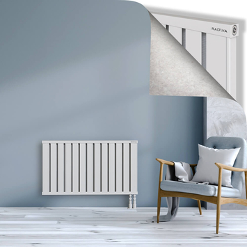 Obi Dekoratif Alüminyum Radyatör 600x1044 Beyaz Alt Sağ 50mm