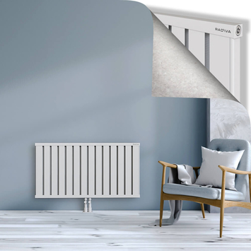 Obi Dekoratif Alüminyum Radyatör 600x1124 Beyaz Alt Orta 50mm