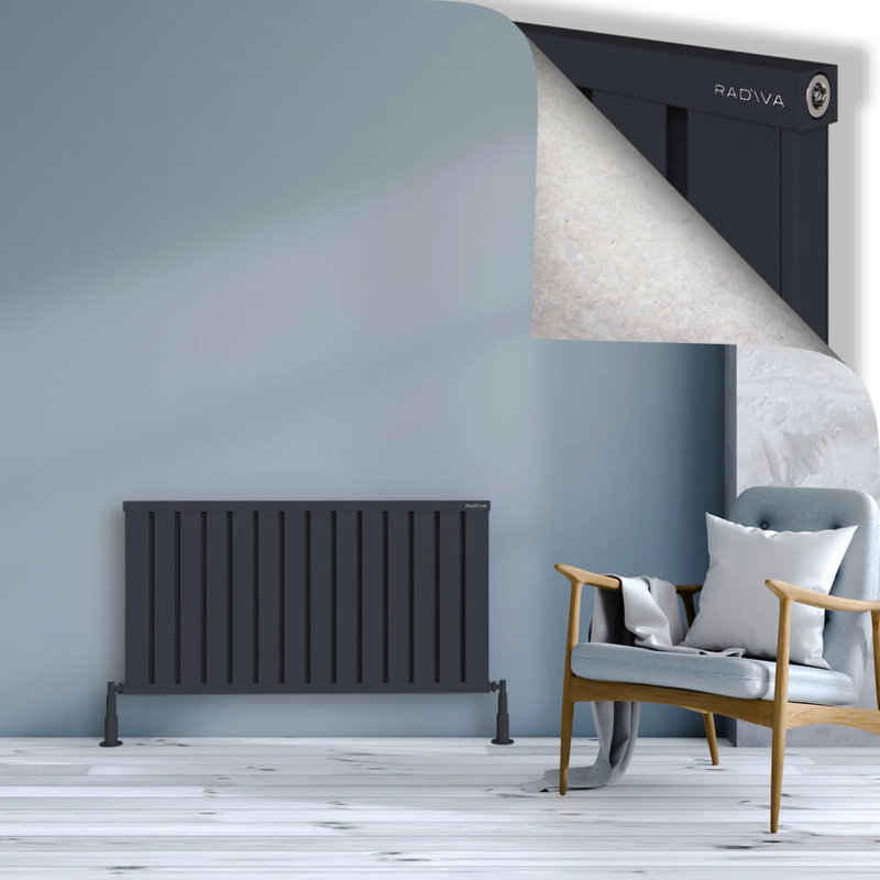 Obi Dekoratif Alüminyum Radyatör 600x1124 Koyu Antrasit