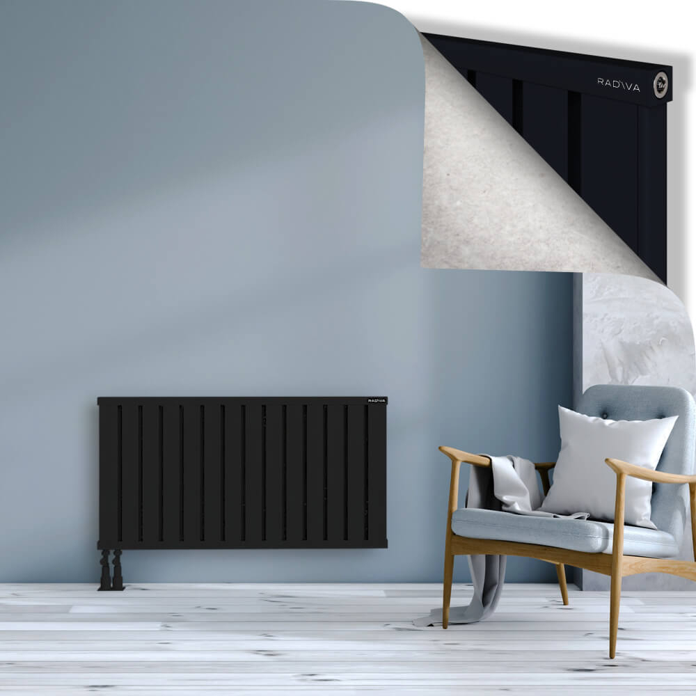 Obi Dekoratif Alüminyum Radyatör 600x1124 Siyah - 4