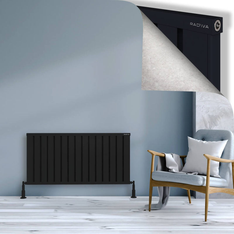 Obi Dekoratif Alüminyum Radyatör 600x1204 Siyah
