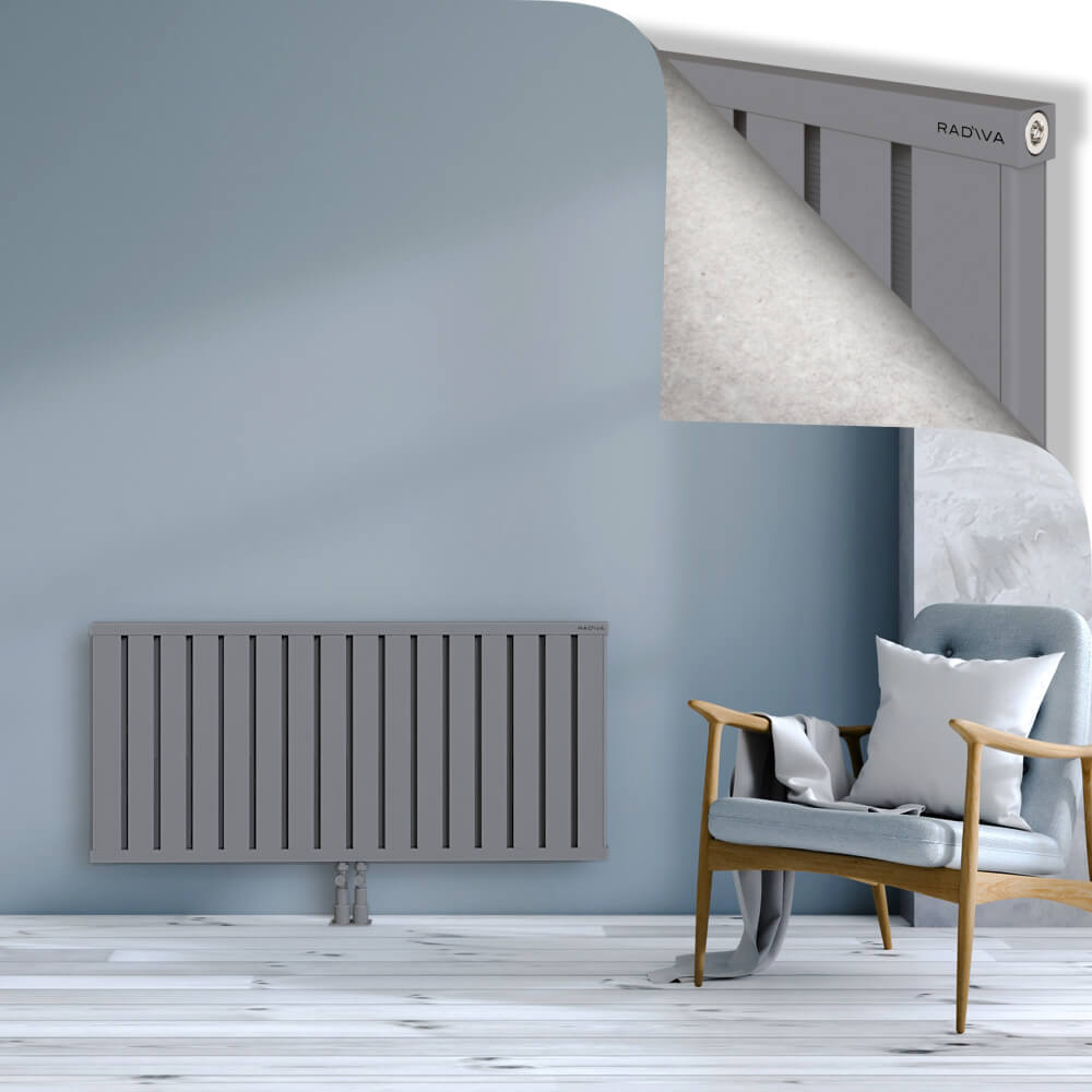 Obi Dekoratif Alüminyum Radyatör 600x1284 Gri - 2