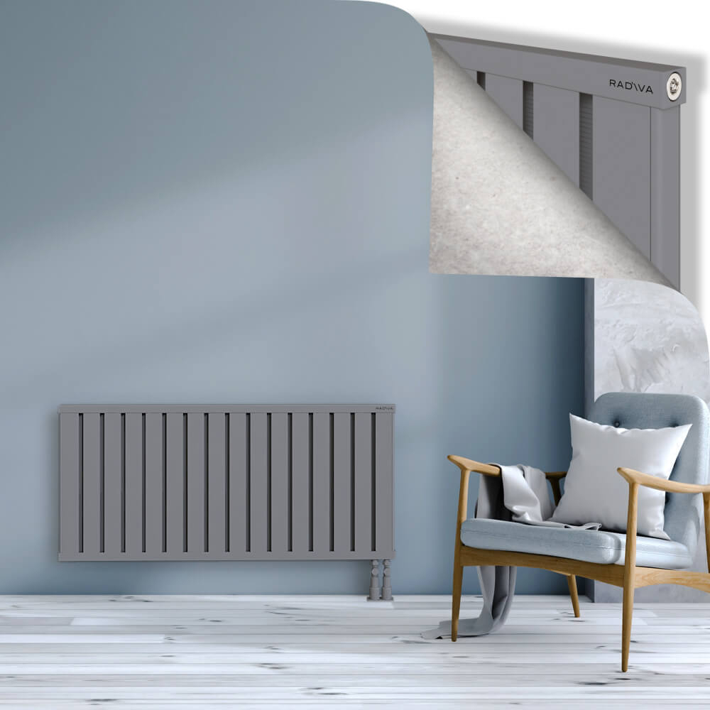 Obi Dekoratif Alüminyum Radyatör 600x1284 Gri - 3