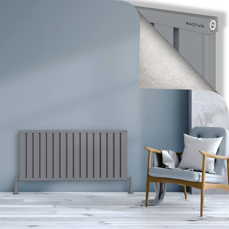 Obi Dekoratif Alüminyum Radyatör 600x1284 Gri