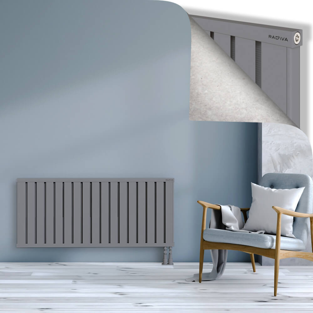 Obi Dekoratif Alüminyum Radyatör 600x1364 Gri - 3