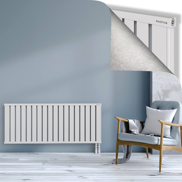 Obi Dekoratif Alüminyum Radyatör 600x1444 Beyaz Alt Sağ 50mm