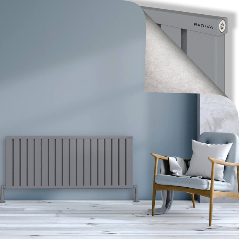 Obi Dekoratif Alüminyum Radyatör 600x1444 Gri