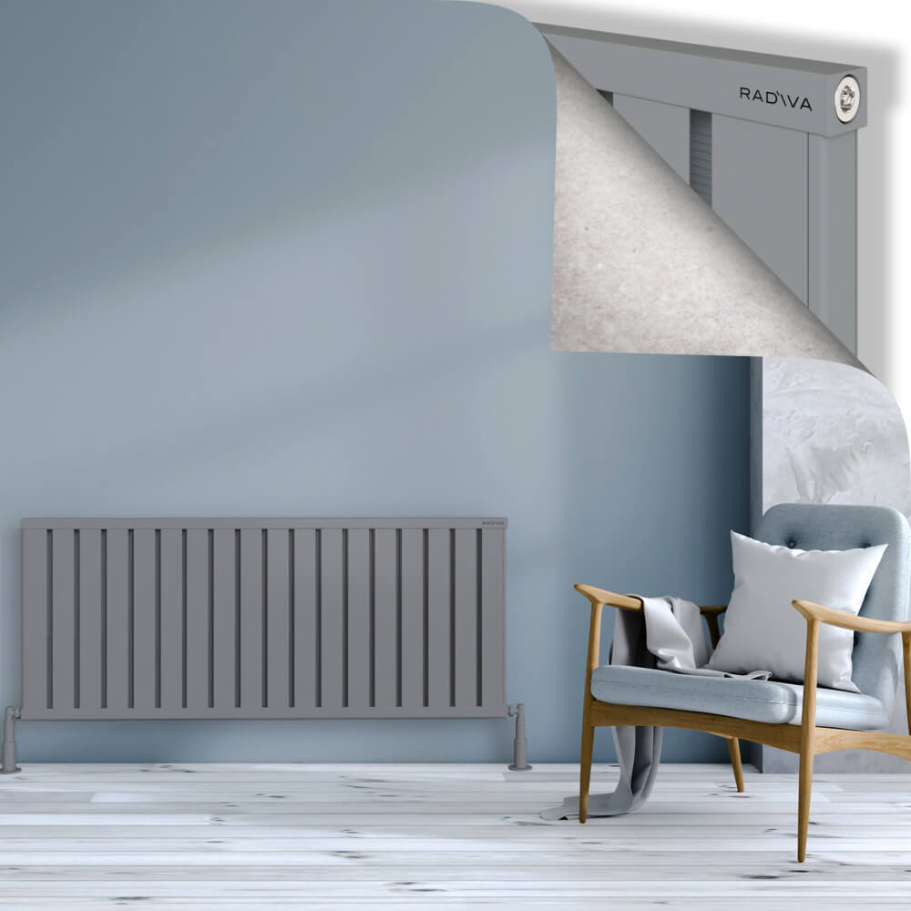 Obi Dekoratif Alüminyum Radyatör 600x1444 Gri - 1