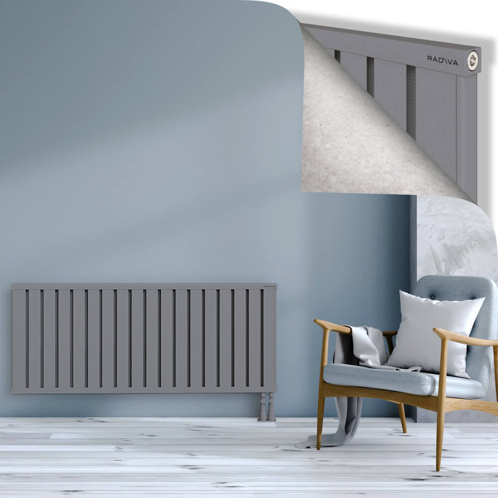 Obi Dekoratif Alüminyum Radyatör 600x1444 Gri - 3