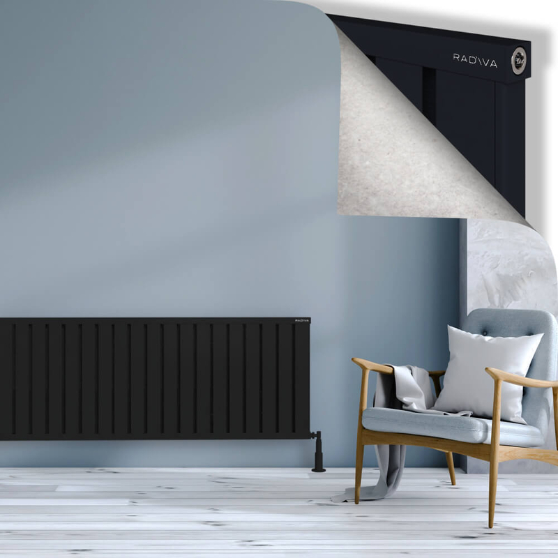 Obi Dekoratif Alüminyum Radyatör 600x1684 Siyah 