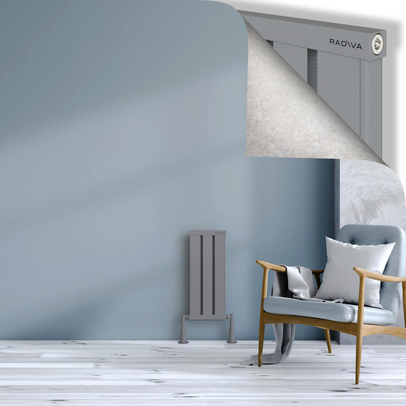 Obi Dekoratif Alüminyum Radyatör 600x244 Gri 