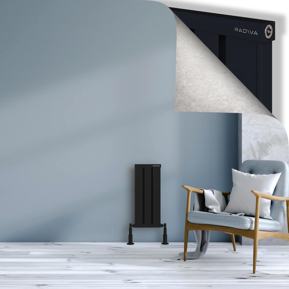Obi Dekoratif Alüminyum Radyatör 600x244 Siyah - 1