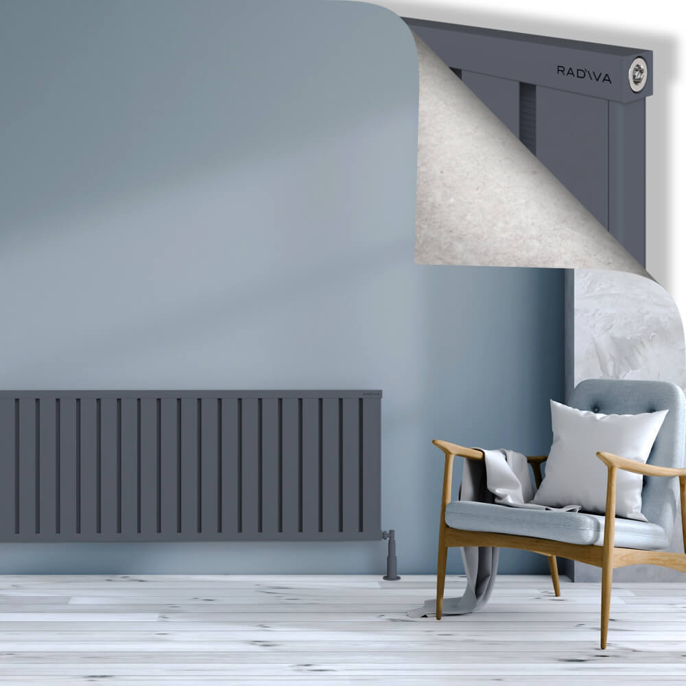 Obi Dekoratif Alüminyum Radyatör 600x2644 Antrasit - 1