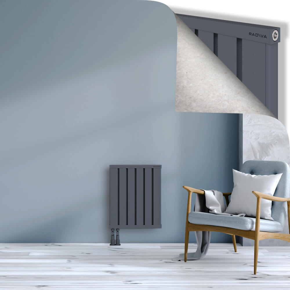 Obi Dekoratif Alüminyum Radyatör 600x484 Antrasit - 4