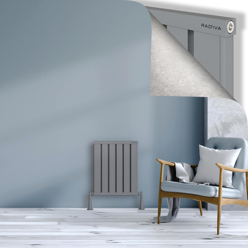 Obi Dekoratif Alüminyum Radyatör 600x484 Gri 
