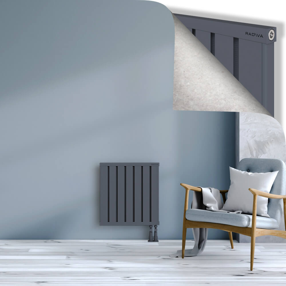 Obi Dekoratif Alüminyum Radyatör 600x564 Antrasit - 3