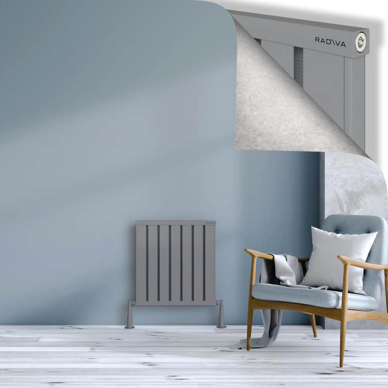 Obi Dekoratif Alüminyum Radyatör 600x564 Gri