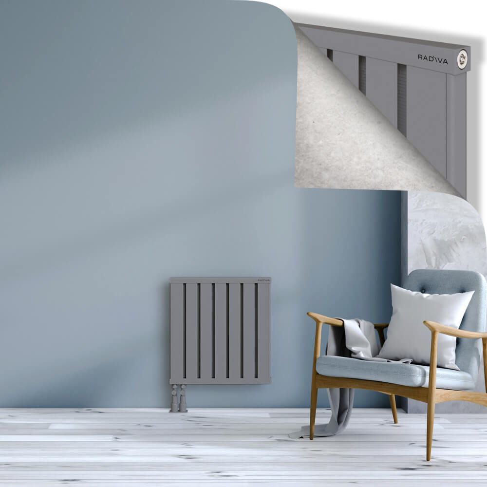 Obi Dekoratif Alüminyum Radyatör 600x564 Gri - 4