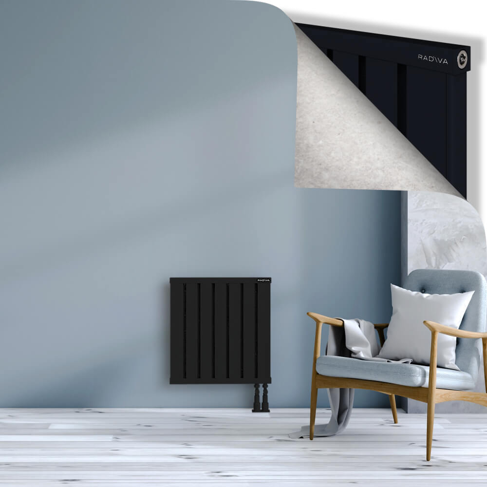 Obi Dekoratif Alüminyum Radyatör 600x564 Siyah - 3